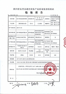 WQ三相无堵塞污水泵省质量监督检验报告